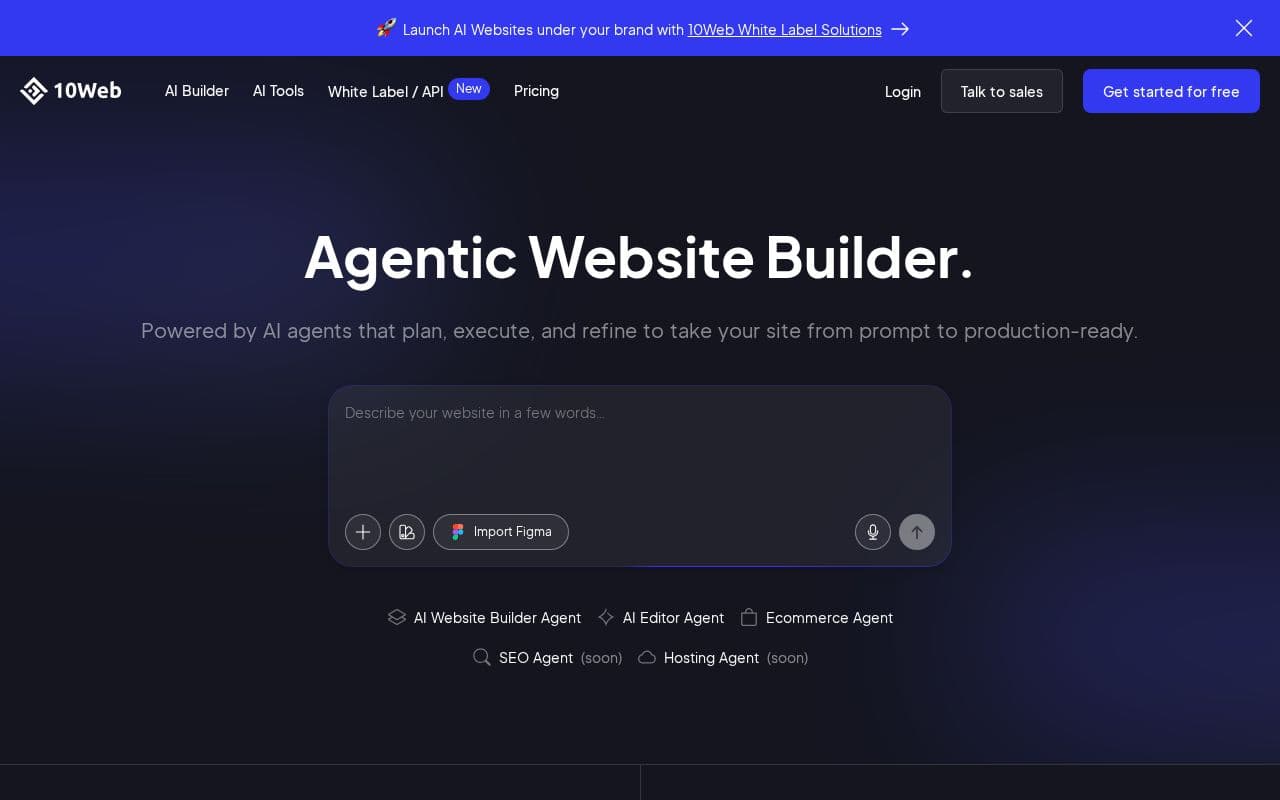 10Web screenshot