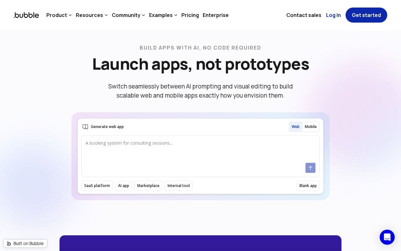 Bubble screenshot