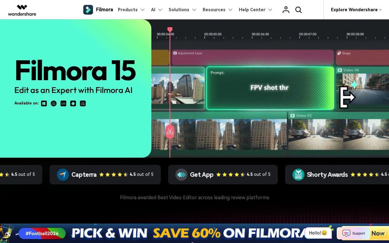 Filmora screenshot