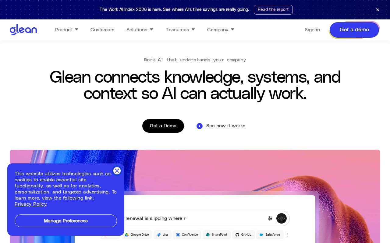 Glean screenshot