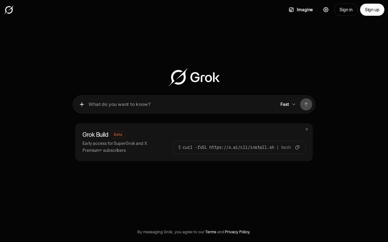 Grok screenshot
