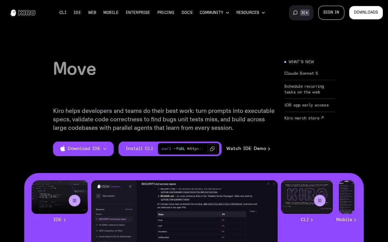 Kiro screenshot