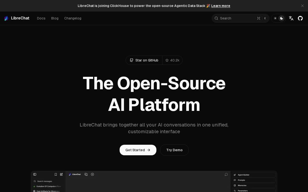 LibreChat screenshot