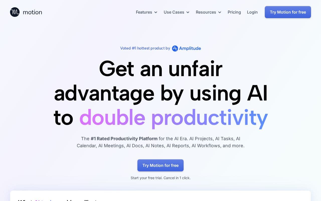Motion screenshot