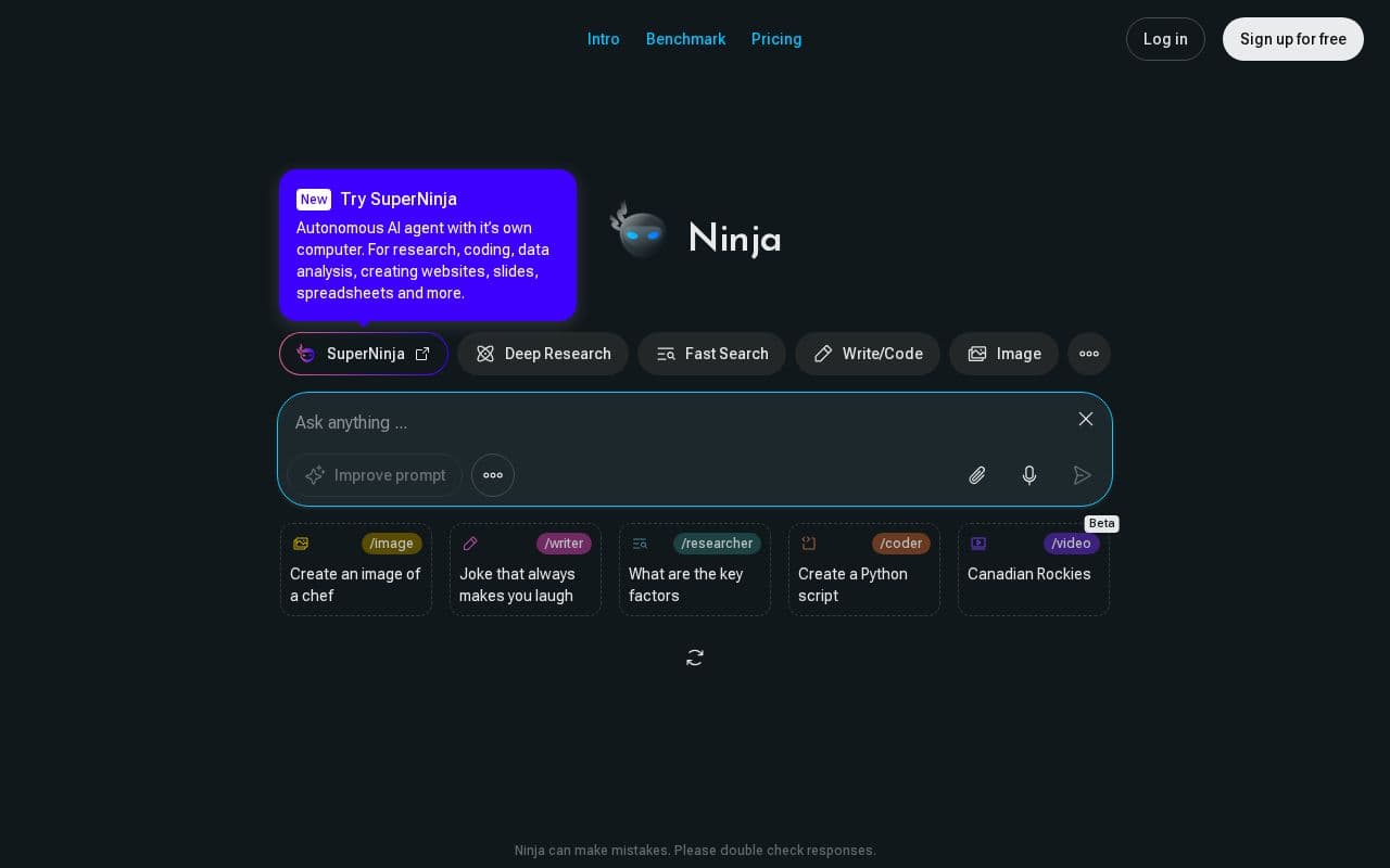 Ninja AI screenshot