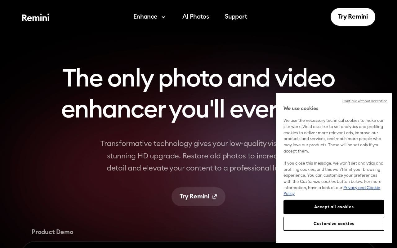 Remini screenshot