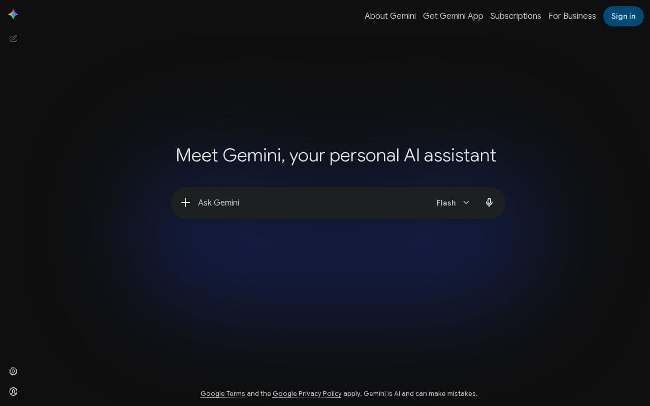 Google Gemini screenshot