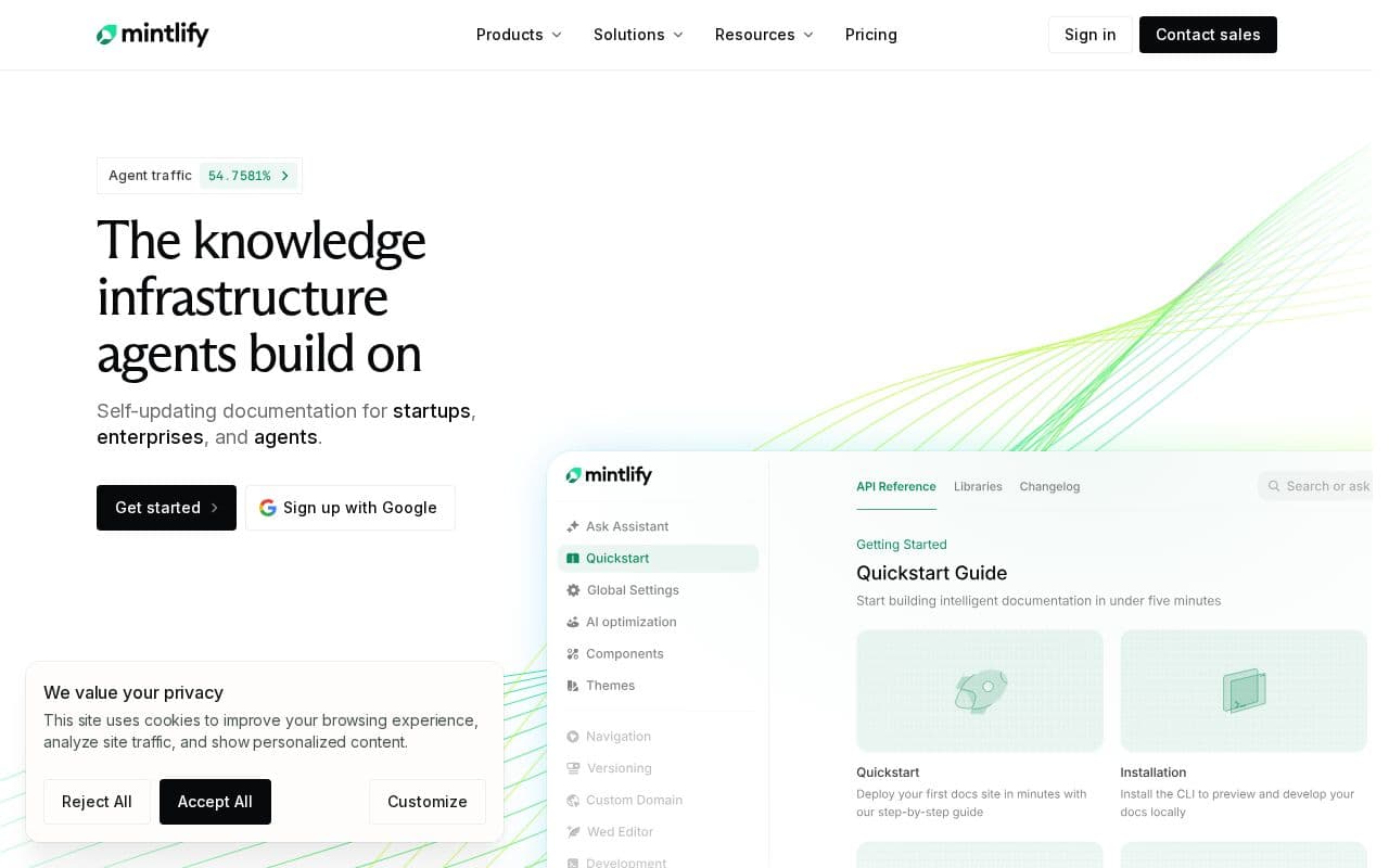 Mintlify screenshot