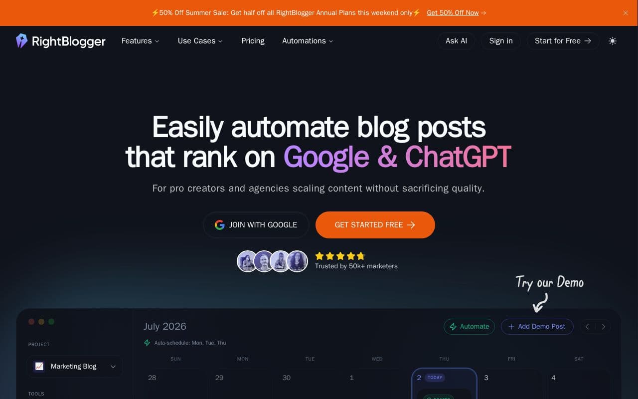 RightBlogger screenshot